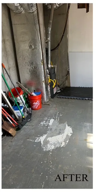 Cleared basement storage area after a Marietta, GA cleanout